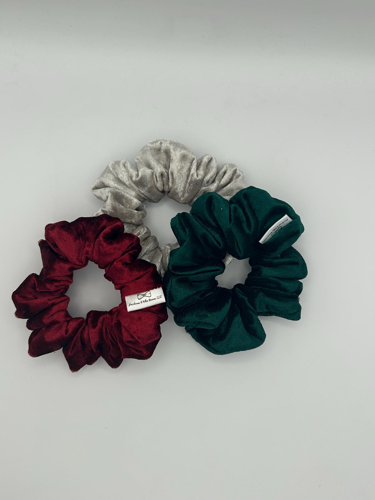 Velvet Hair Scrunchies, Regular Size
