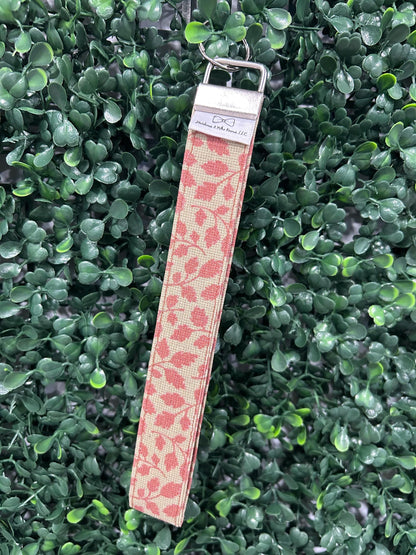 Fabric Wristlet Keychain| Fall Print| Handmade Key Chain