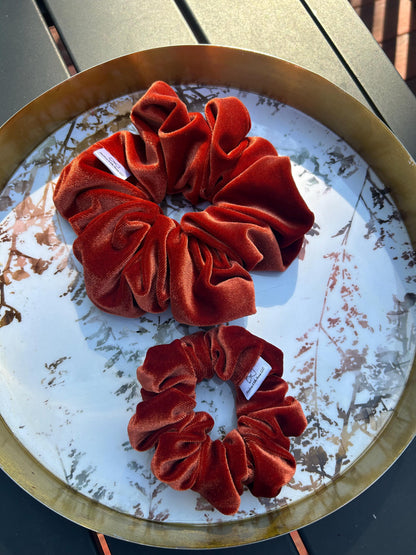 Handmade Velvet Scrunchies | Regular & XL Sizes for Thick Hair