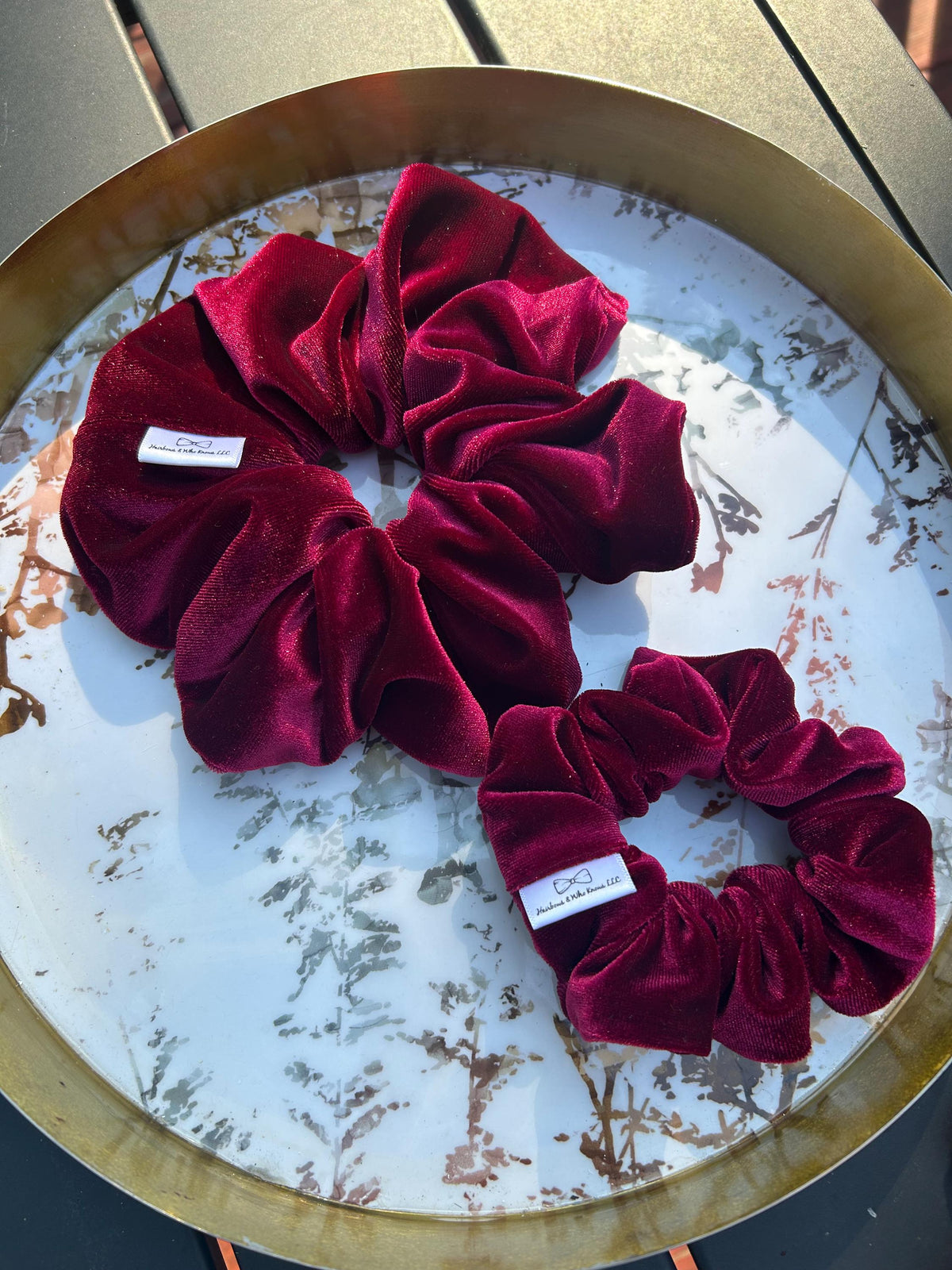 Handmade Velvet Scrunchies | Regular & XL Sizes for Thick Hair