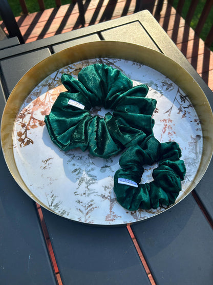 Handmade Velvet Scrunchies | Regular & XL Sizes for Thick Hair