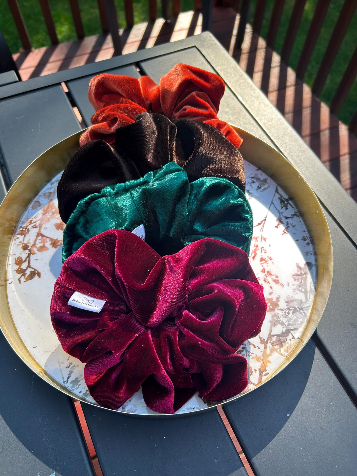 Handmade Velvet Scrunchies | Regular & XL Sizes for Thick Hair