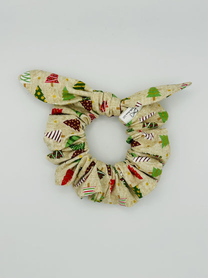 Winter Fabric Scrunchies| Cotton Accessories in festive and classic prints