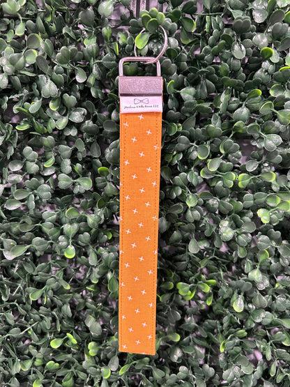 Fabric Wristlet Keychain| Fall Print| Handmade Key Chain
