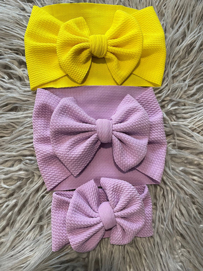 Bullet Fabric Bow headwraps baby Head wraps, Baby Bow Head Wrap Head Band, Kids Bow Headwrap