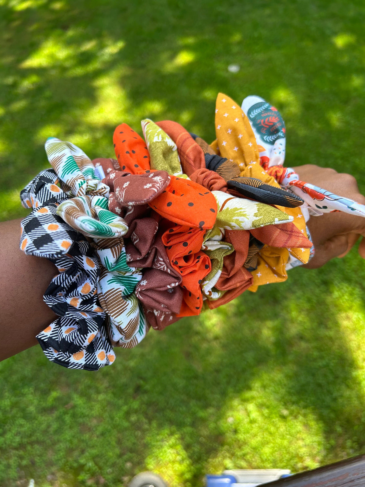 Fall Scrunchies with Removable Bow