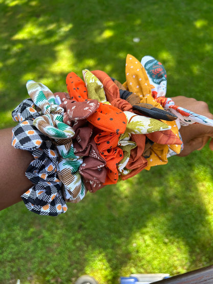 Fall Scrunchies with Removable Bow